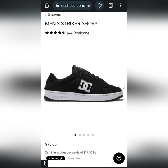 DC Striker Skate Shoes Sz (10) - Picture 6 of 6